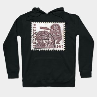 Helvetia Stamp 1982 Switzerland Hoodie